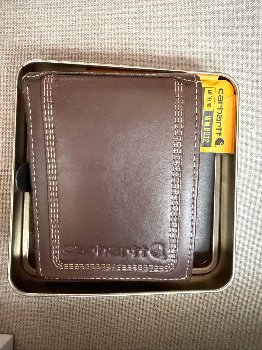 Carhartt Dark Brown Leather Bi-Fold Wallet